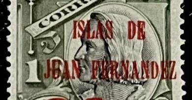 Estampillas con sobrecarga “Islas de Juan Fernández 10 Cts.” (1910) Estampillas con sobrecarga “Islas de Juan Fernández 10 Cts.” (1910)